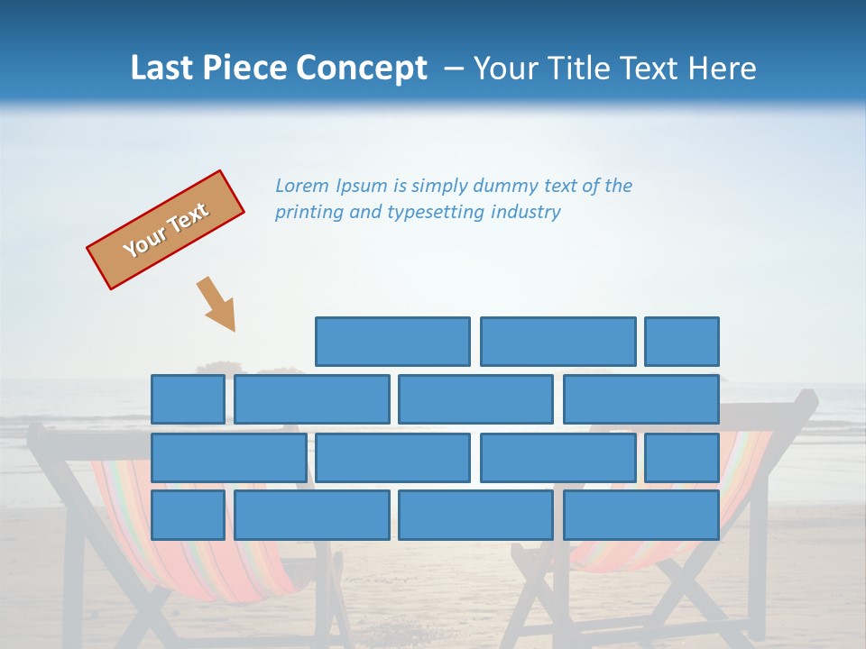 Beach Vacations Armchair PowerPoint Template