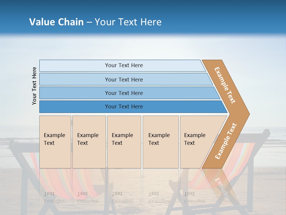 Beach Vacations Armchair PowerPoint Template