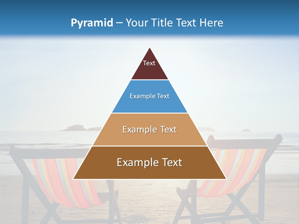 Beach Vacations Armchair PowerPoint Template