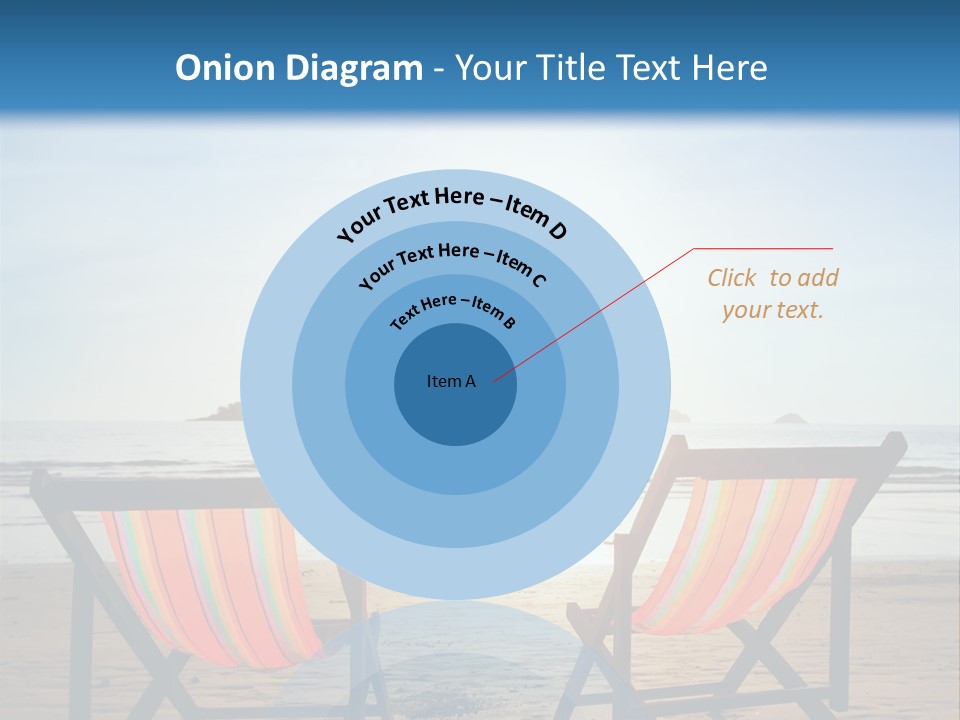 Beach Vacations Armchair PowerPoint Template