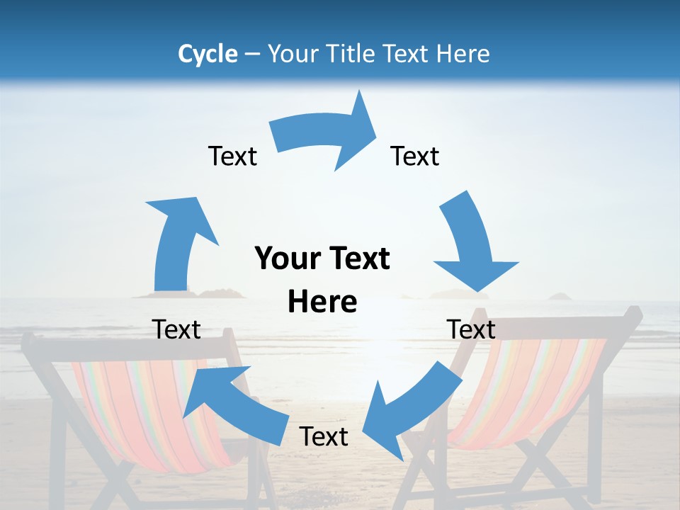 Beach Vacations Armchair PowerPoint Template