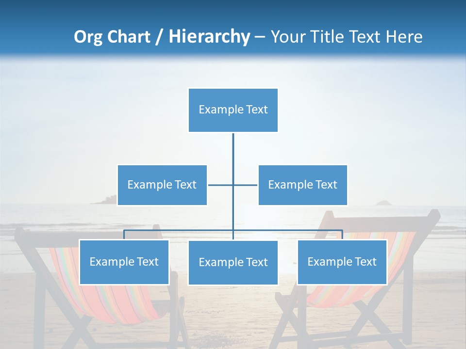 Beach Vacations Armchair PowerPoint Template