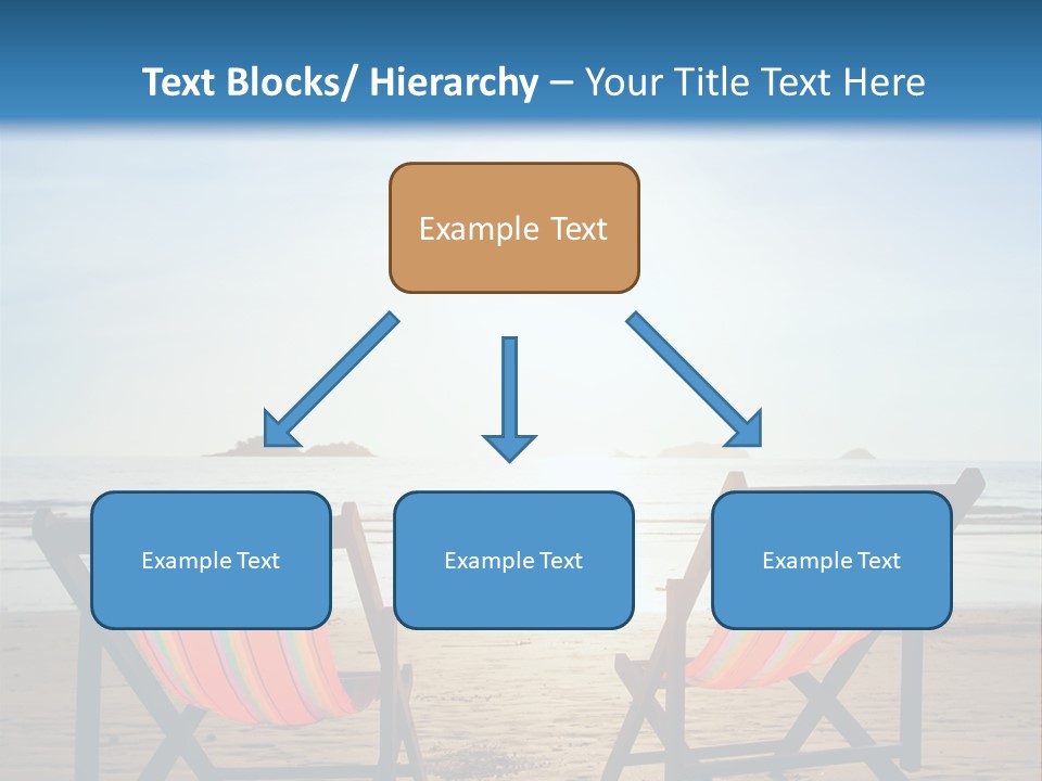 Beach Vacations Armchair PowerPoint Template