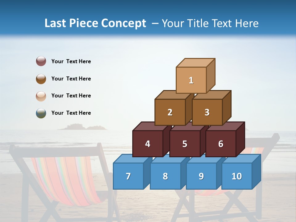 Beach Vacations Armchair PowerPoint Template