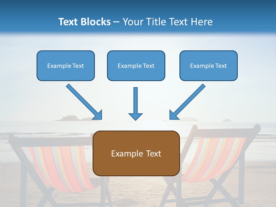 Beach Vacations Armchair PowerPoint Template