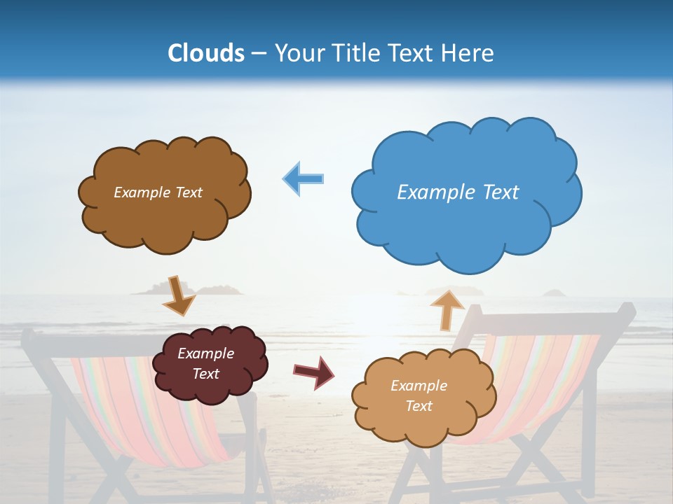 Beach Vacations Armchair PowerPoint Template