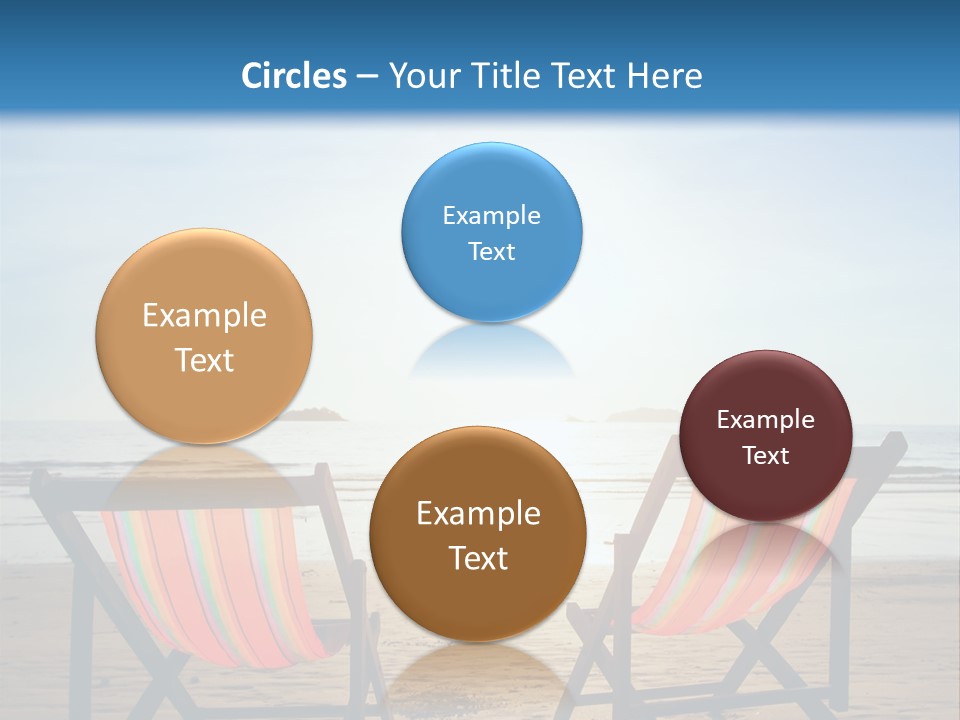 Beach Vacations Armchair PowerPoint Template