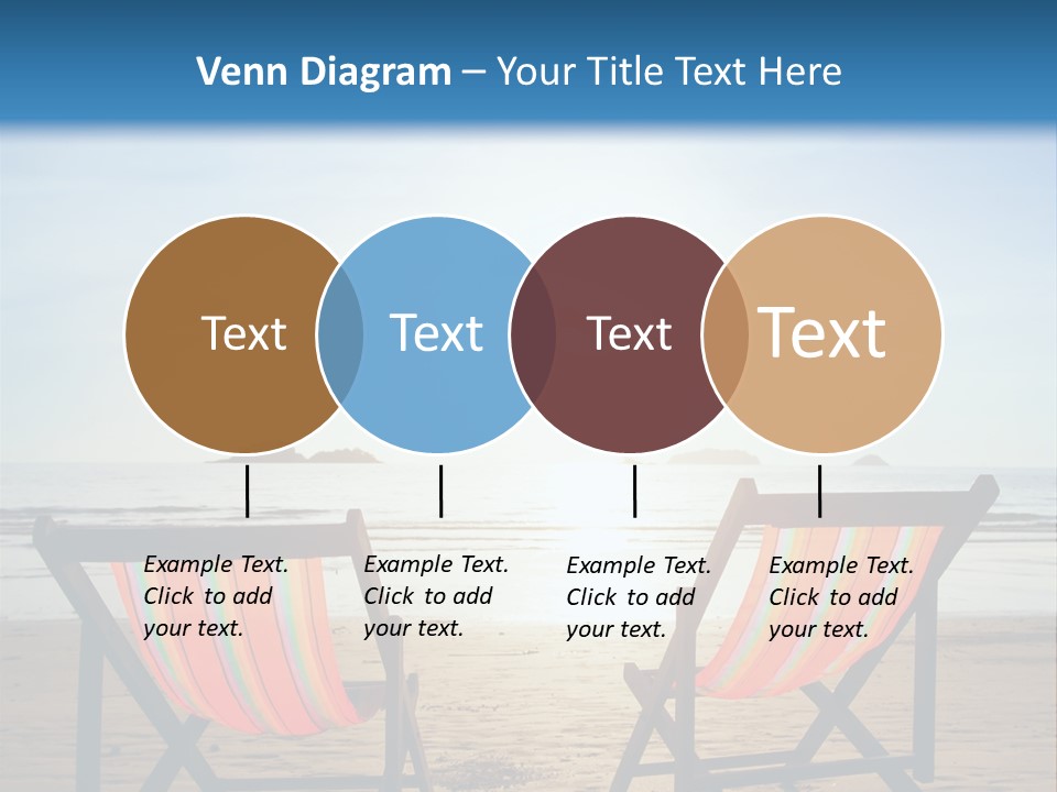 Beach Vacations Armchair PowerPoint Template