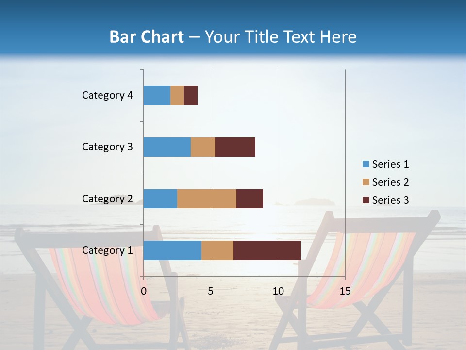 Beach Vacations Armchair PowerPoint Template