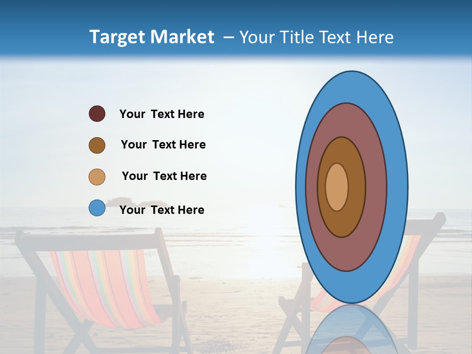 Beach Vacations Armchair PowerPoint Template