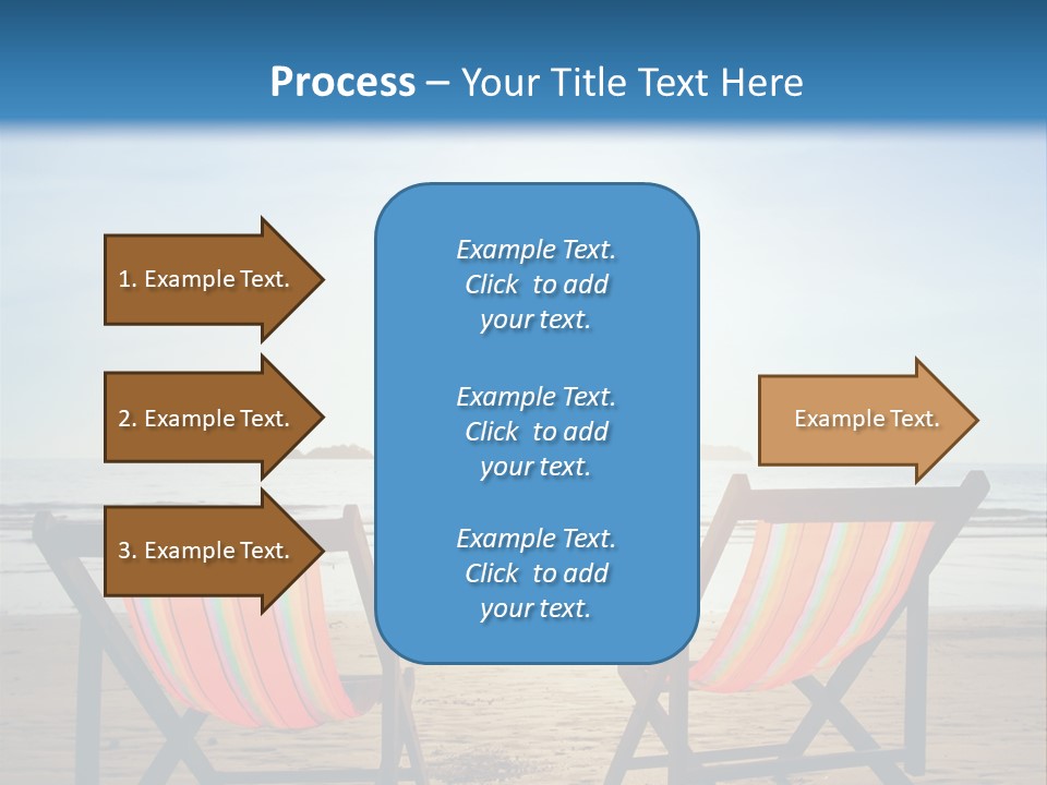 Beach Vacations Armchair PowerPoint Template