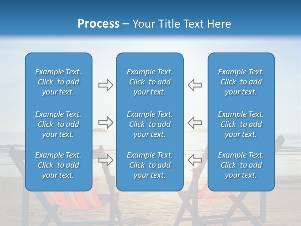 Beach Vacations Armchair PowerPoint Template