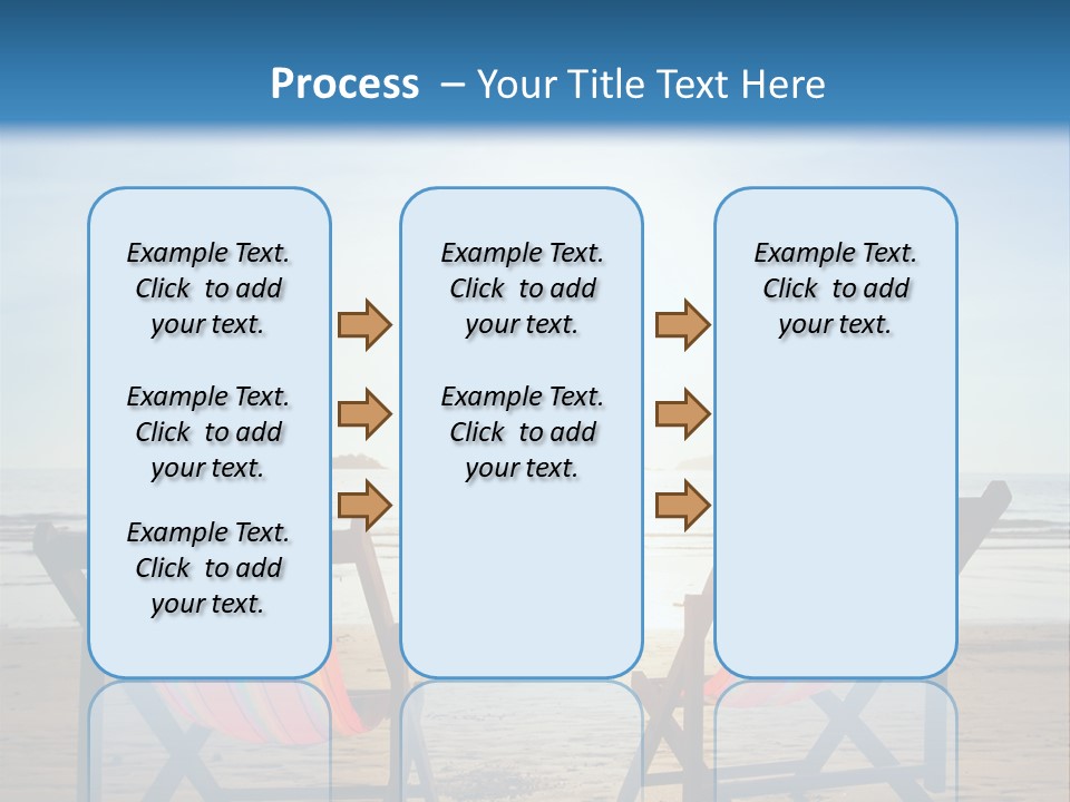 Beach Vacations Armchair PowerPoint Template