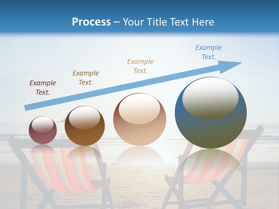 Beach Vacations Armchair PowerPoint Template