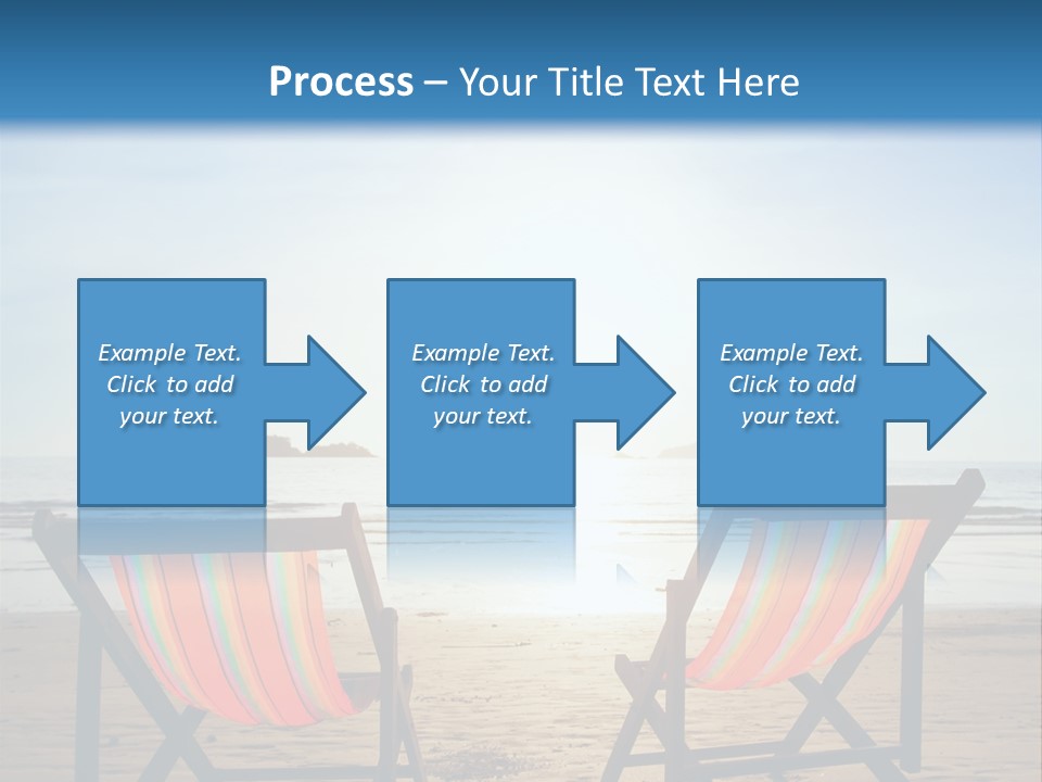 Beach Vacations Armchair PowerPoint Template