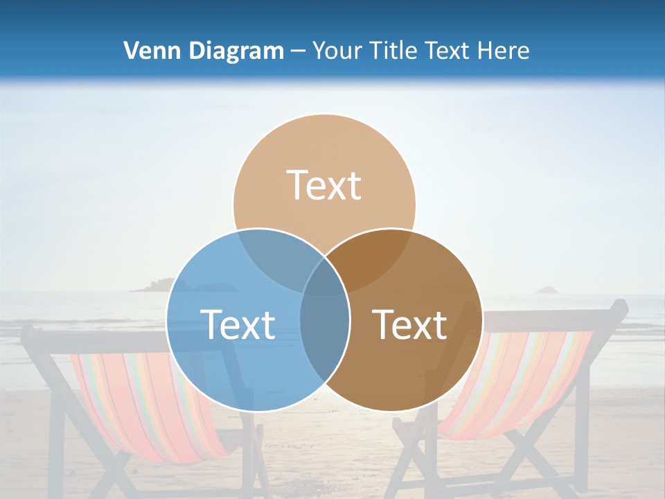 Beach Vacations Armchair PowerPoint Template