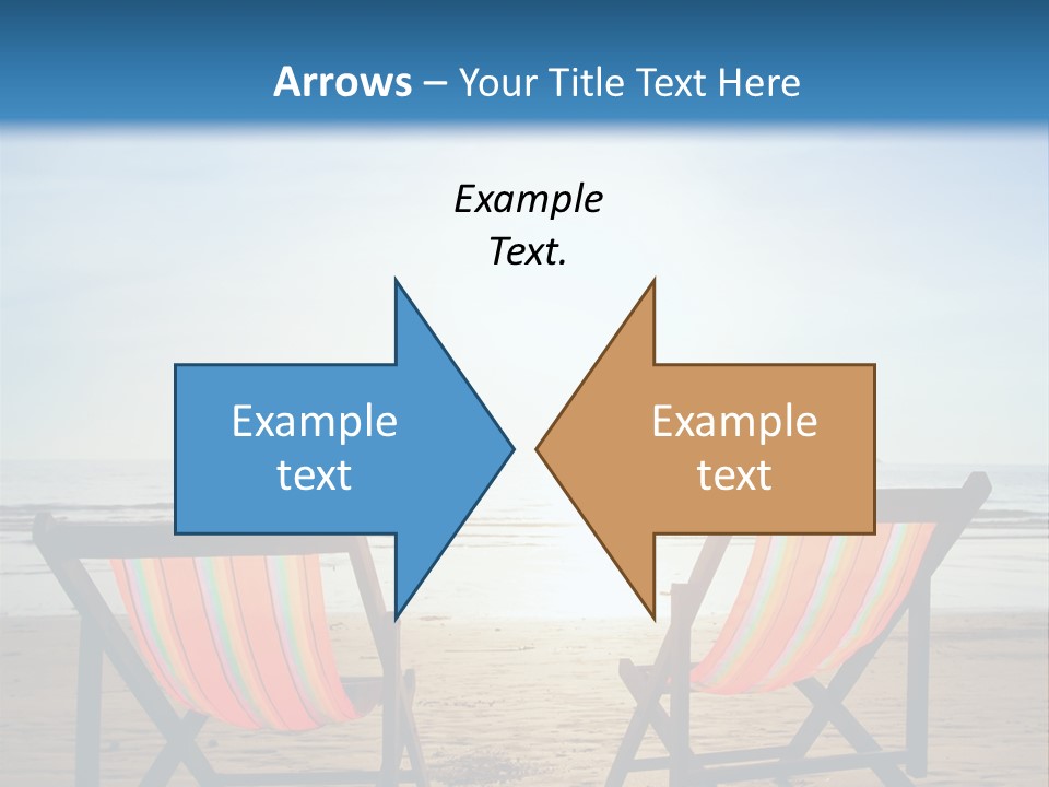 Beach Vacations Armchair PowerPoint Template