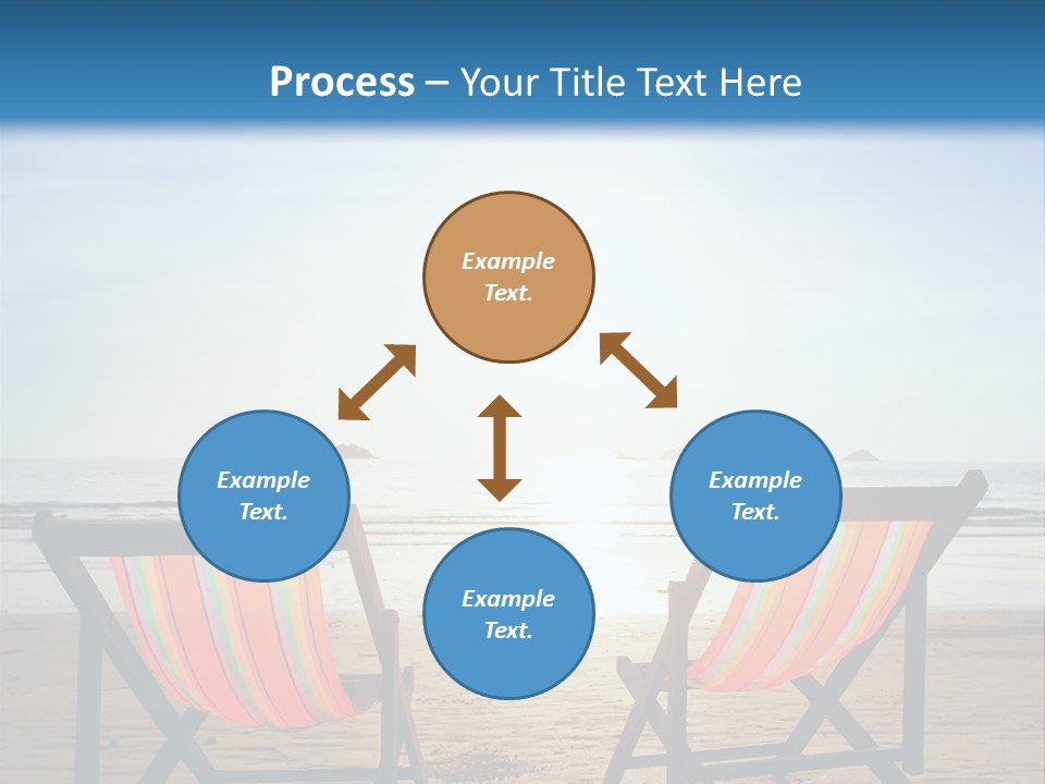 Beach Vacations Armchair PowerPoint Template