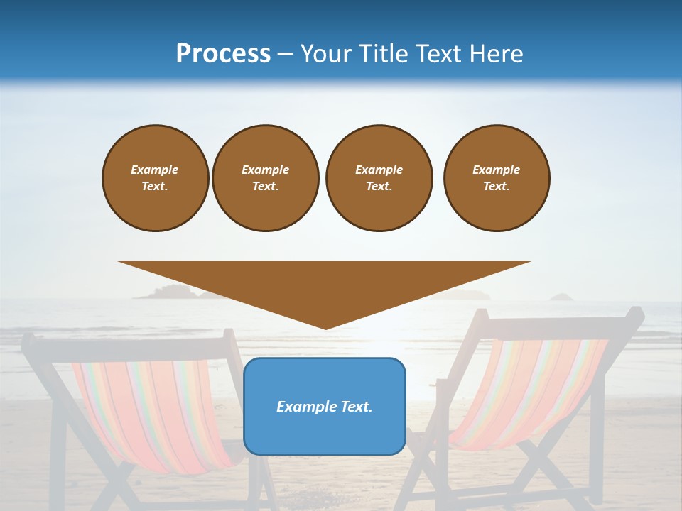 Beach Vacations Armchair PowerPoint Template