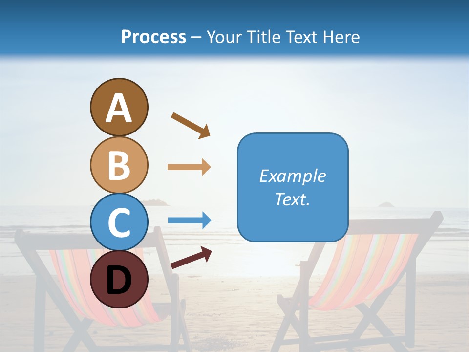Beach Vacations Armchair PowerPoint Template