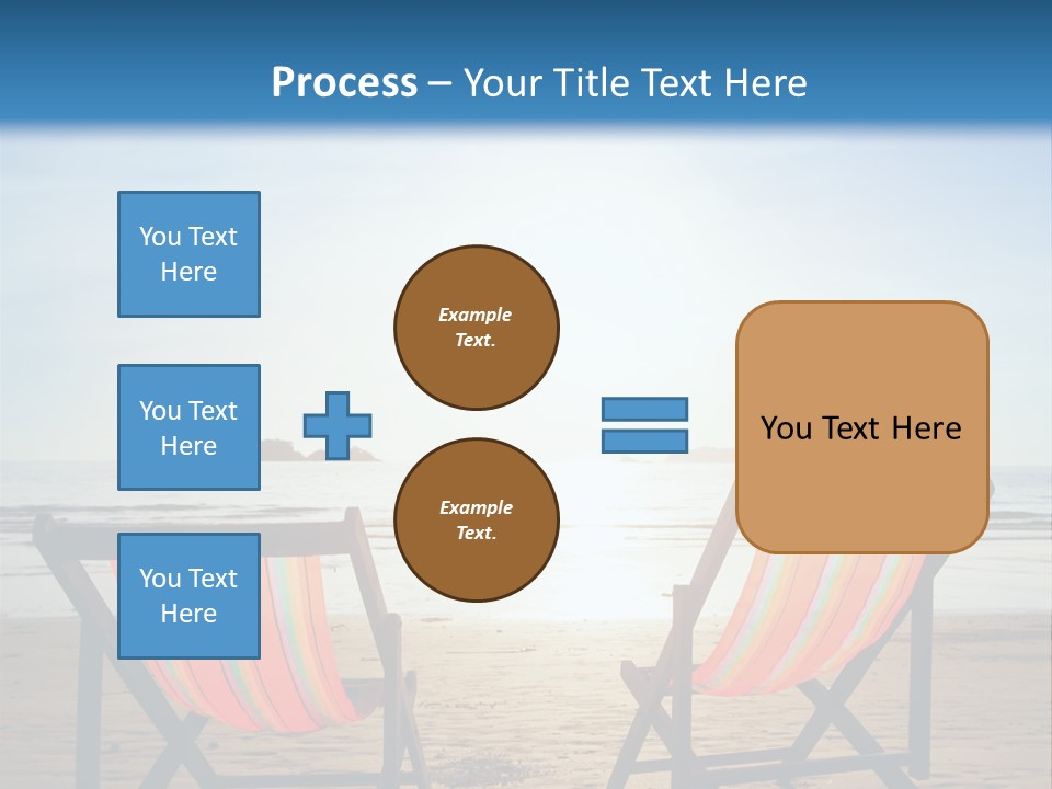 Beach Vacations Armchair PowerPoint Template
