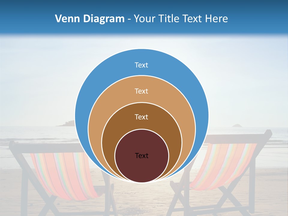 Beach Vacations Armchair PowerPoint Template