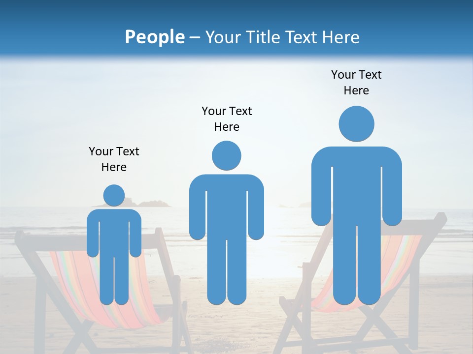 Beach Vacations Armchair PowerPoint Template