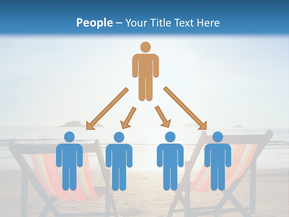 Beach Vacations Armchair PowerPoint Template