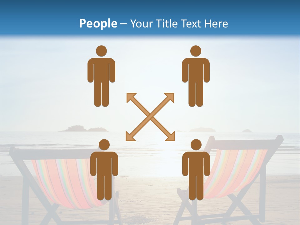 Beach Vacations Armchair PowerPoint Template