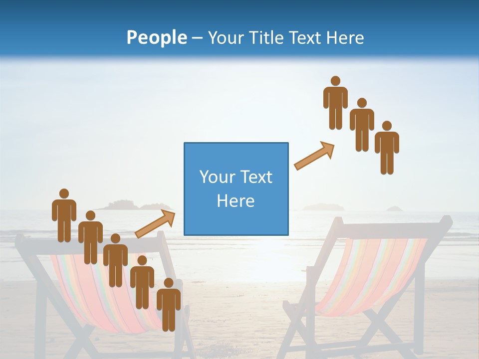 Beach Vacations Armchair PowerPoint Template
