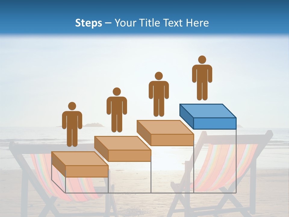 Beach Vacations Armchair PowerPoint Template