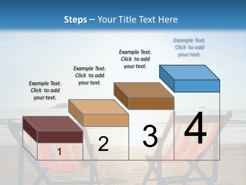 Beach Vacations Armchair PowerPoint Template