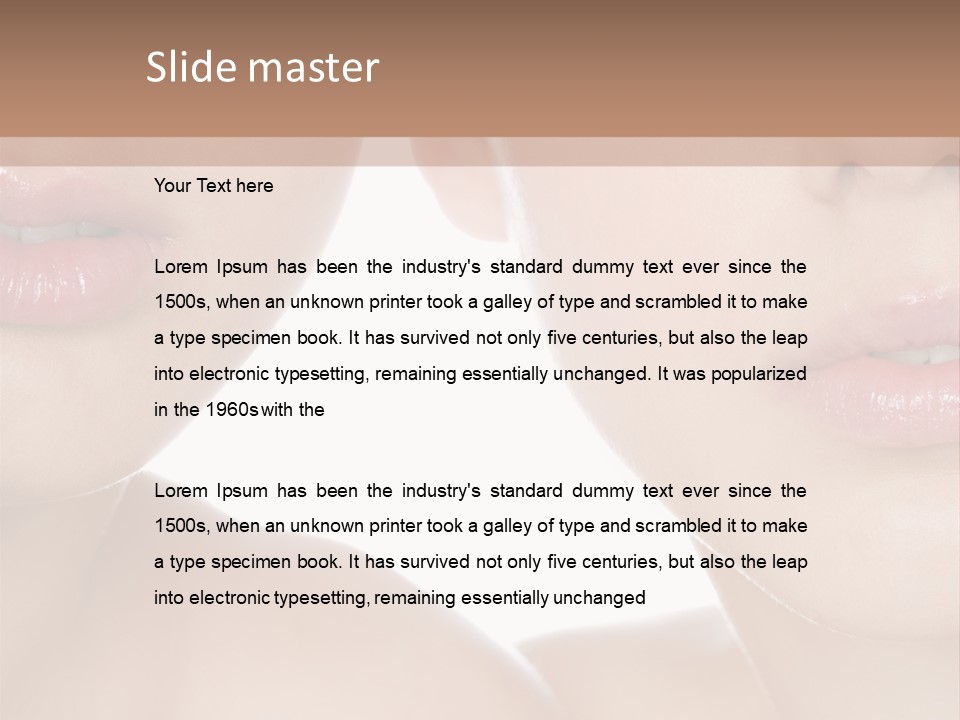 Pure Togetherness Close Up PowerPoint Template