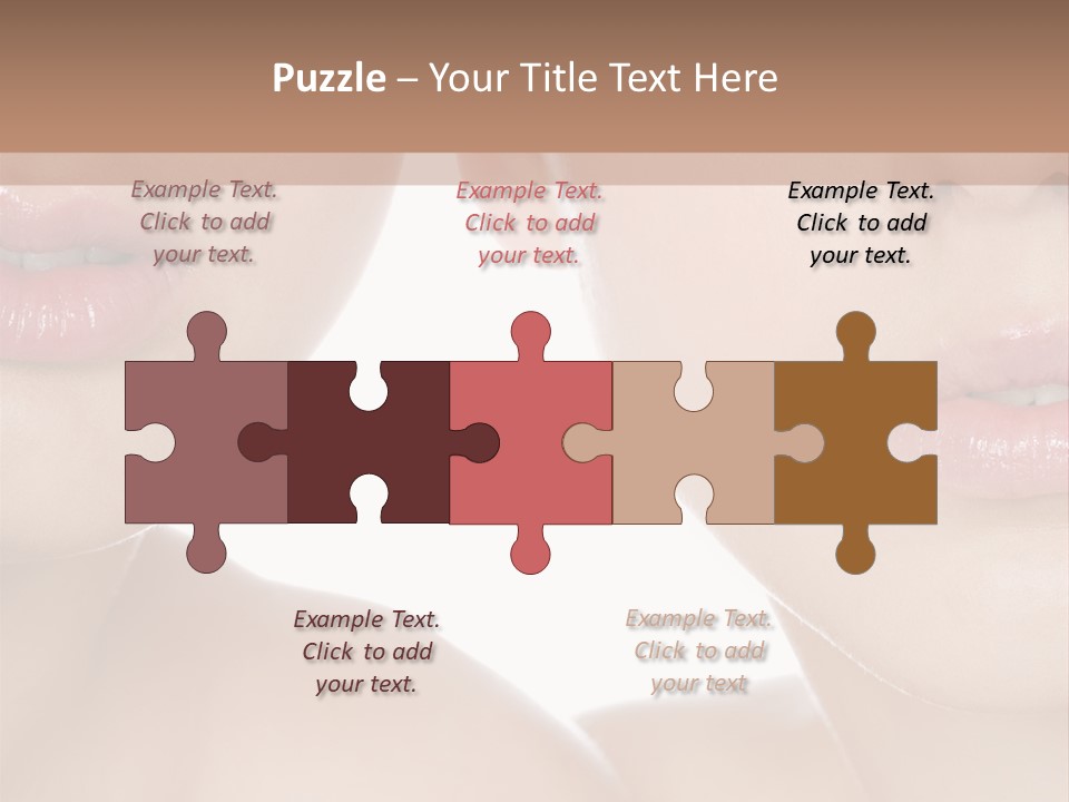 Pure Togetherness Close Up PowerPoint Template