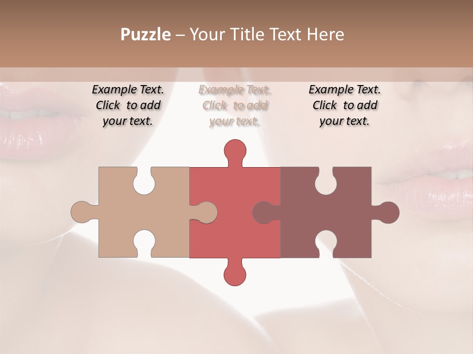 Pure Togetherness Close Up PowerPoint Template