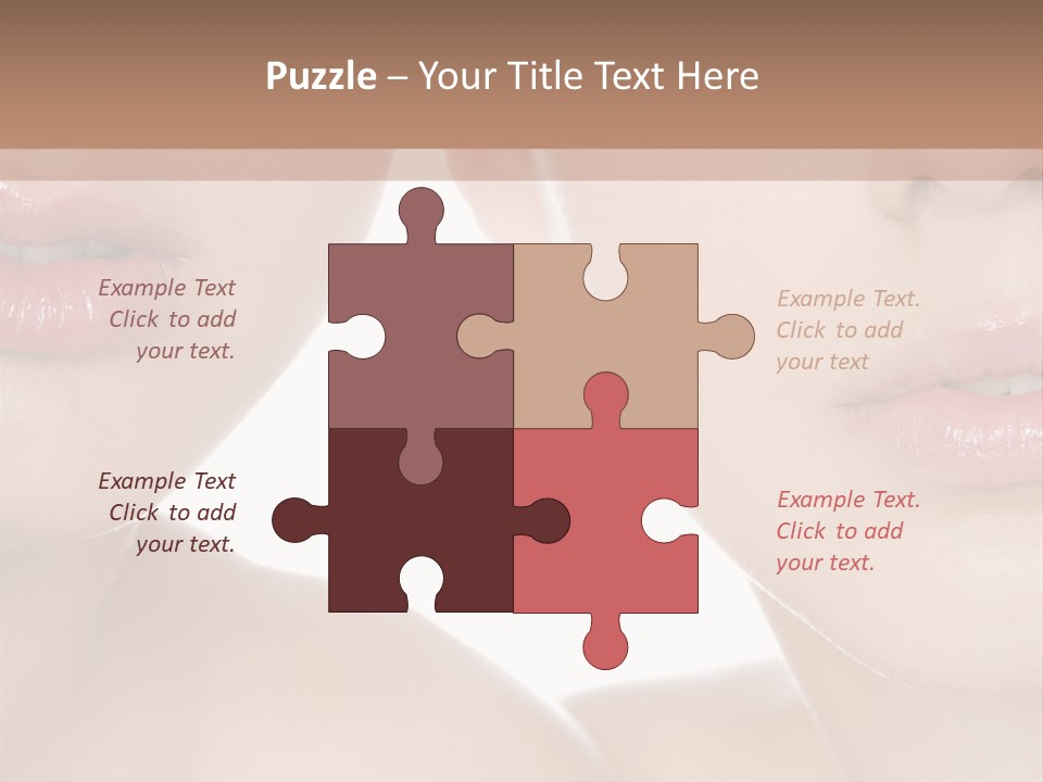 Pure Togetherness Close Up PowerPoint Template