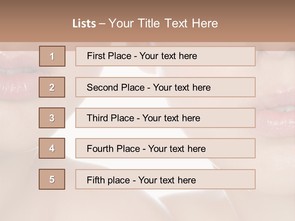Pure Togetherness Close Up PowerPoint Template