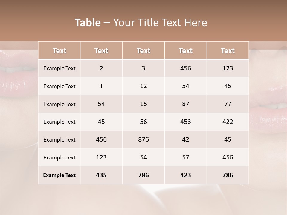 Pure Togetherness Close Up PowerPoint Template