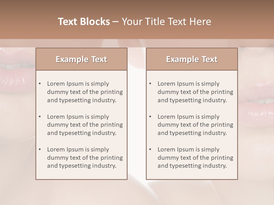 Pure Togetherness Close Up PowerPoint Template