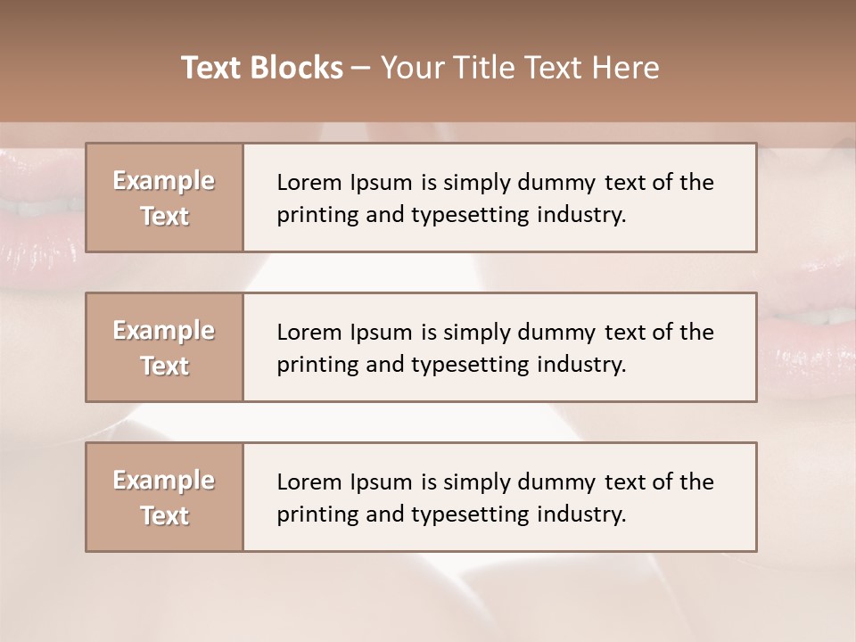 Pure Togetherness Close Up PowerPoint Template