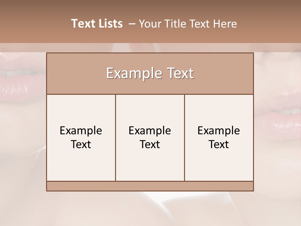 Pure Togetherness Close Up PowerPoint Template