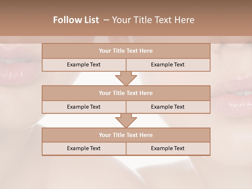 Pure Togetherness Close Up PowerPoint Template