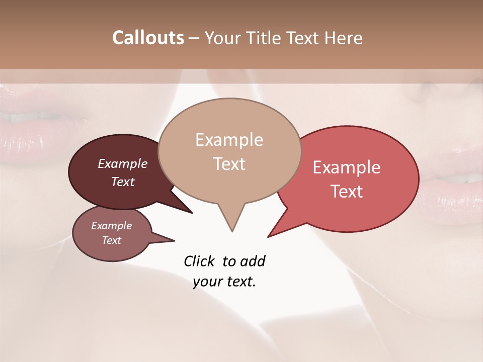 Pure Togetherness Close Up PowerPoint Template