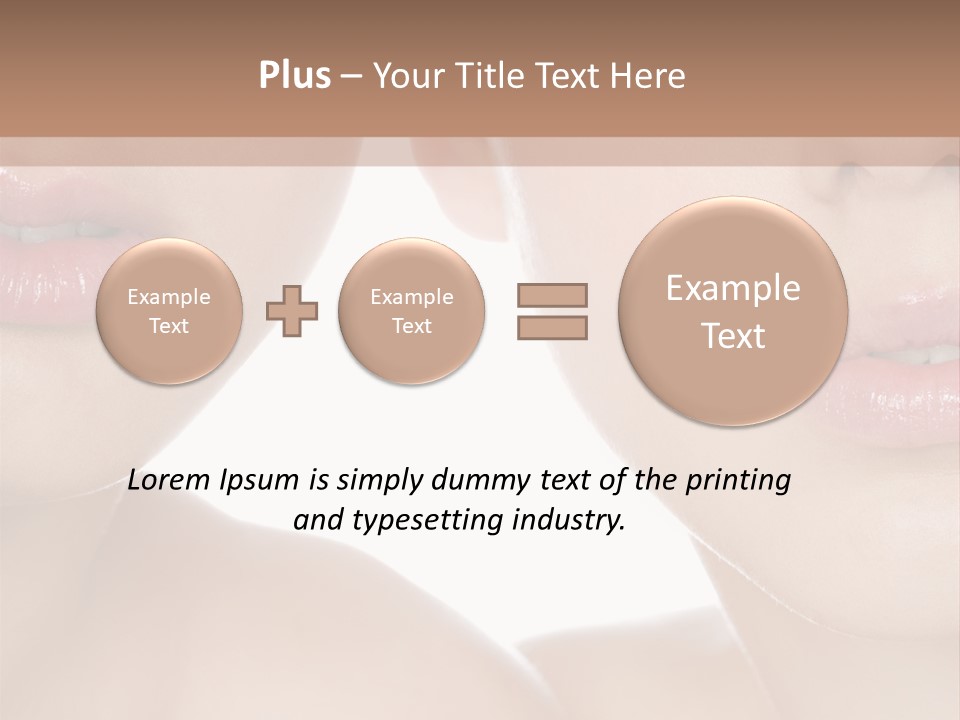 Pure Togetherness Close Up PowerPoint Template
