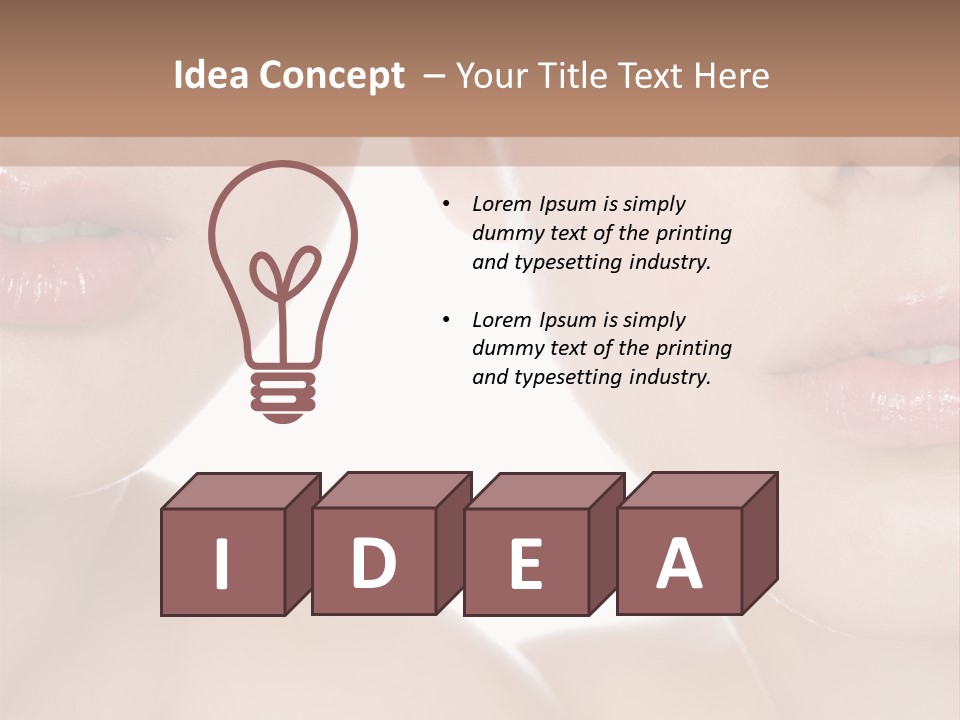 Pure Togetherness Close Up PowerPoint Template