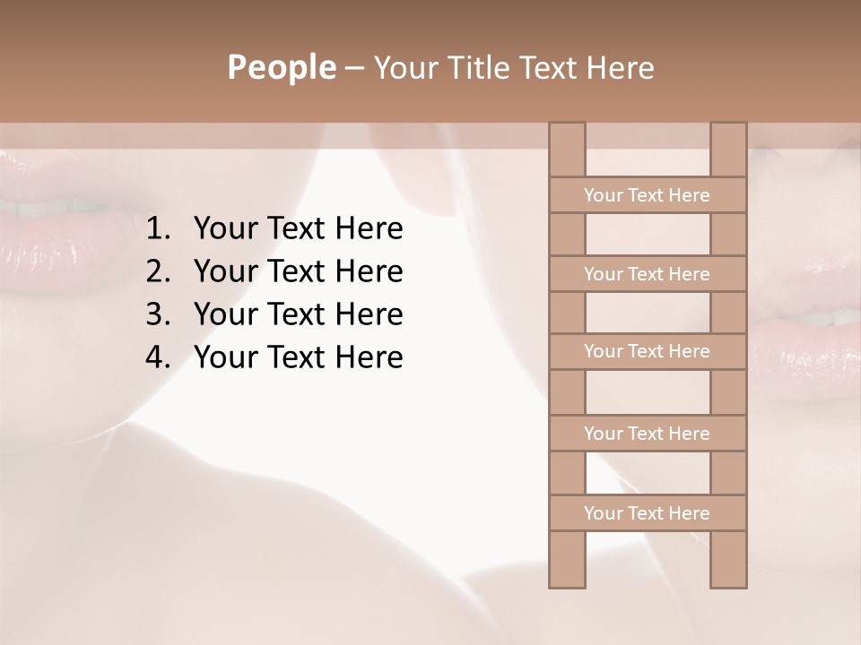 Pure Togetherness Close Up PowerPoint Template