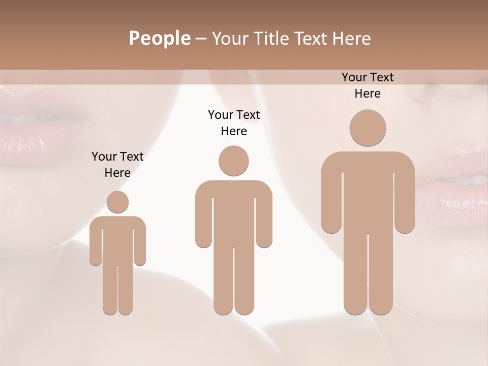 Pure Togetherness Close Up PowerPoint Template