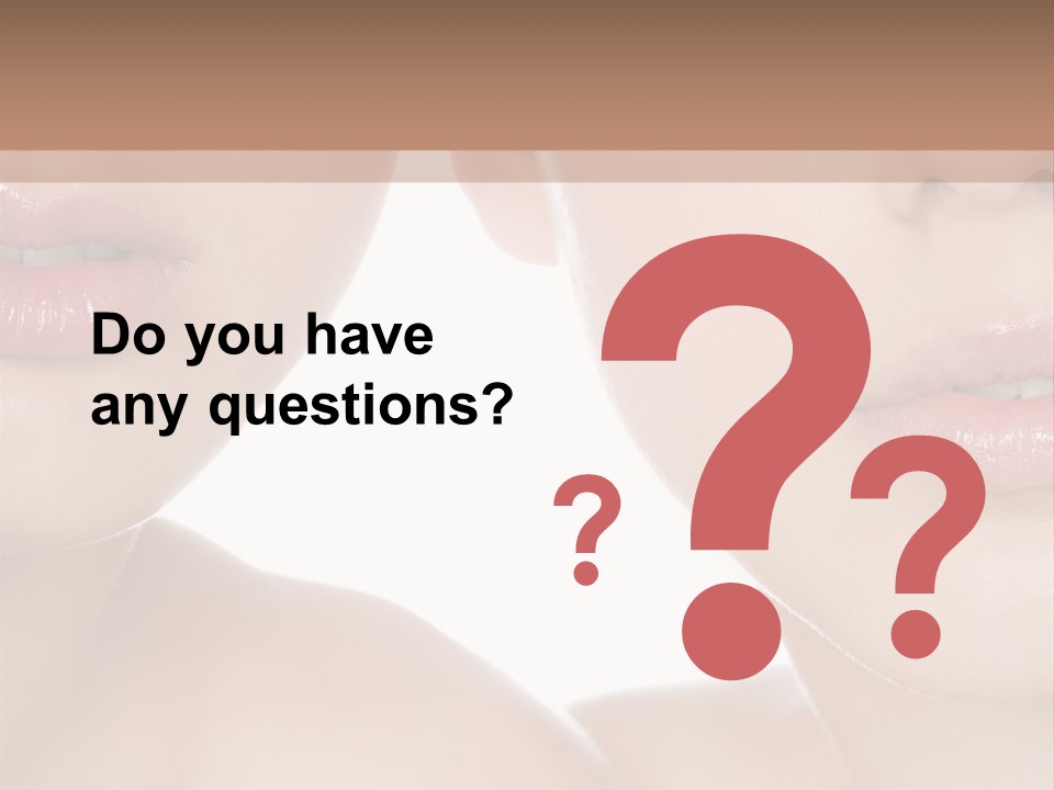 Pure Togetherness Close Up PowerPoint Template