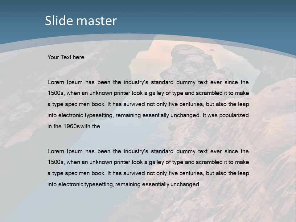 Canal Attraction Mekong PowerPoint Template