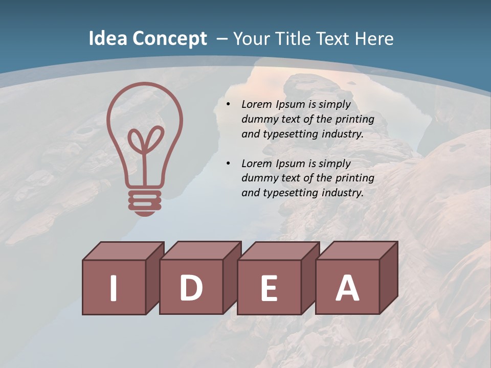 Canal Attraction Mekong PowerPoint Template